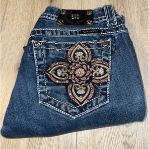 Miss Me straight leg blue jeans denim